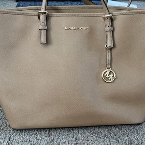 Tan Michael Kors Large Tote